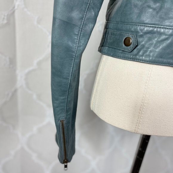 Trouve Grey Leather Studded Jacket - Picture 4 of 4